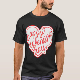 Exquisite, handGezeichnet Red Hearts Design ❤️ P T-Shirt