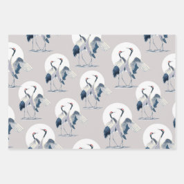 Exquisite japanische Kranverpackungspapier Geschenkpapier Set