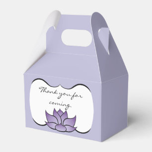 Exquisite Lotus in Violetter Favor Box Geschenkschachtel