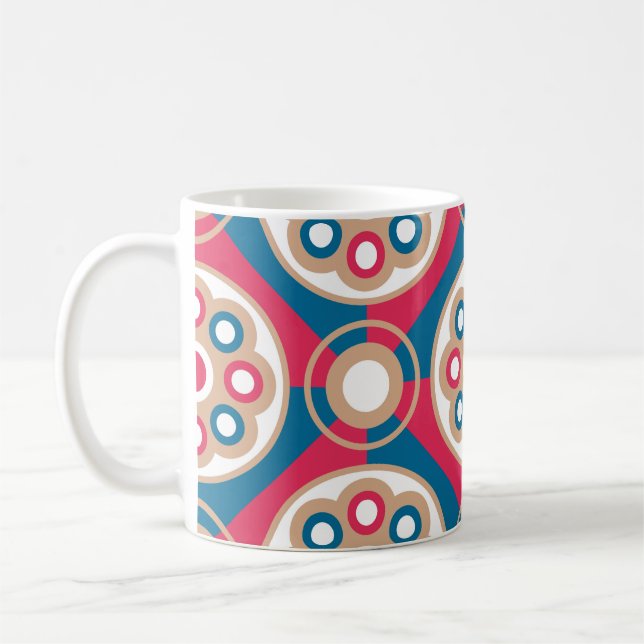 Exquisite,  luxurious,  medieval seamless pattern, kaffeetasse (Links)