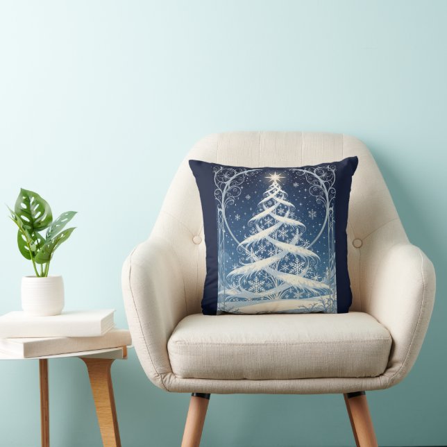 Exquisite Ornate Christmas Yule Tree Kissen (Stuhl )