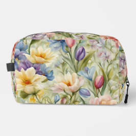 Exquisite, raffinierte Frühlingsblumen. Malerei Waschbeutel