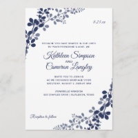 Exquisite Reben zum Hochzeitsempfang | Navy Blue
