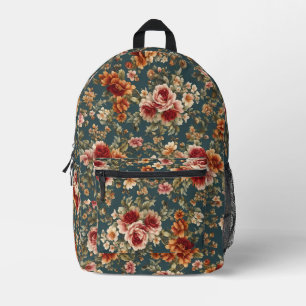 Exquisite romantische Rose und wunderschöne Blume Bedruckter Rucksack