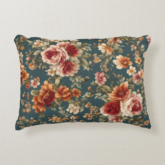 Exquisite romantische Rose und wunderschöne Blume Dekokissen