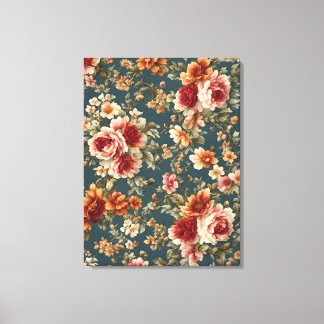 Exquisite romantische Rose und wunderschöne Blume Leinwanddruck
