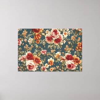 Exquisite romantische Rose und wunderschöne Blume Leinwanddruck