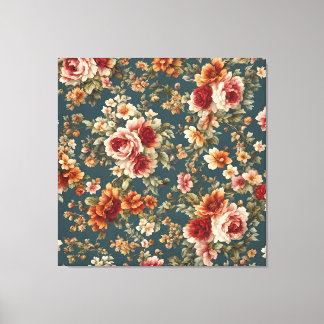 Exquisite romantische Rose und wunderschöne Blume Leinwanddruck