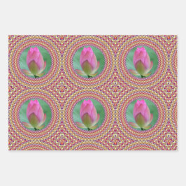 Exquisite Rosa Geschenkpapier Set