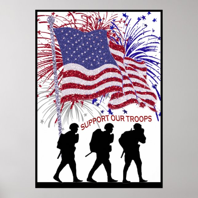 Exquisite Unterstützung für unsere Truppen Drei So Poster (Vorne)