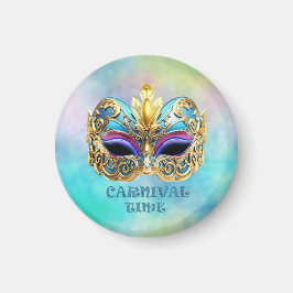 Exquisite venezianische Maske auf einem farbigen H Magnet