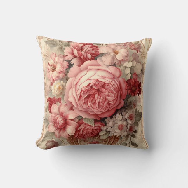 Exquisites Vintages Shabby Chic Kissen (Vorderseite)