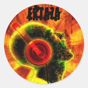 EXTAZA DJ Round Sticker