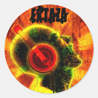 EXTAZA DJ Round Sticker