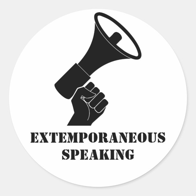 Extemporäre Speaking 20 ct Aufkleber (Vorderseite)