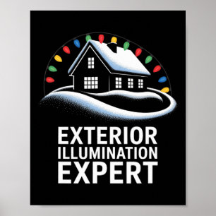 Exterior Illumination Experte Weihnachtssaison Hum Poster