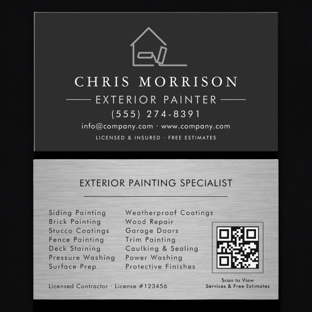 Exterior-Malerei QR-Code Professional Visitenkarte (Von Creator hochgeladen)