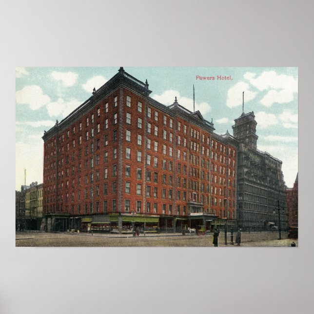 Exterior View of Powers Hotel Poster (Vorne)