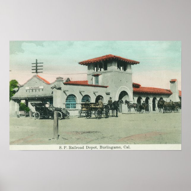 Exterior View of the Southern Pacific Depot 2 Poster (Vorne)