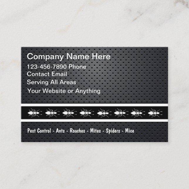 Exterminator Pest Control Business Cards Visitenkarte (Vorderseite)
