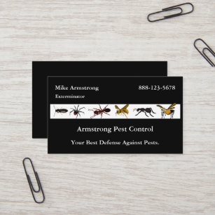 Exterminator-Plage-Kontrollen-Insekten-Wanzen Visitenkarte