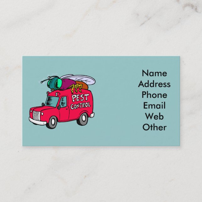 Exterminator-Visitenkarten Visitenkarte (Vorderseite)