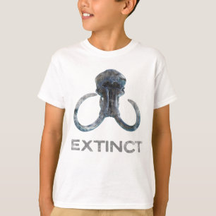 Extinct Wooly Mammoth Fossil Head Version 1 T-Shirt