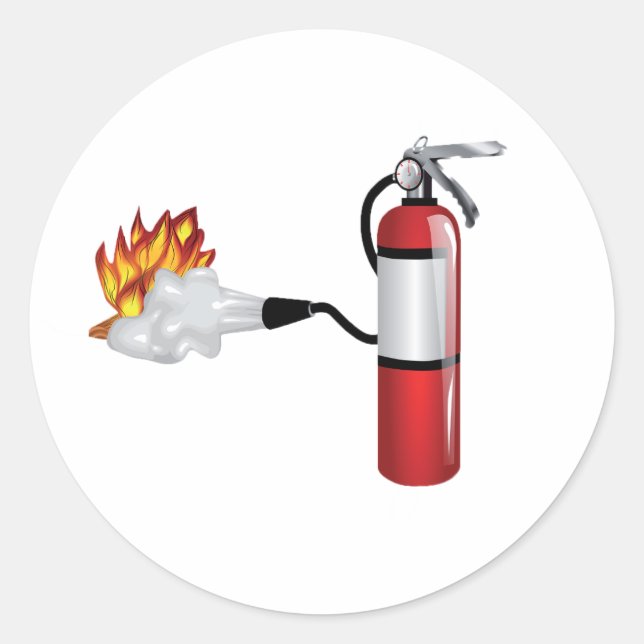 Extincteur d'incendie Monter des stickers d'incend (Devant)