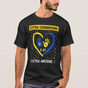 Extra-Chromosom Extra Phantastisches Herz 3 Pfeile T-Shirt