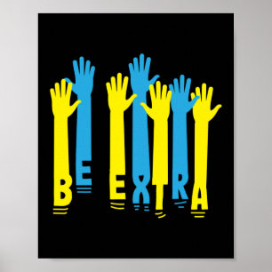 Extra-Down Syndrom Sensibilisierung Besondere Bild Poster