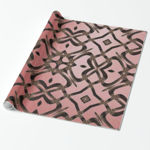 Extra elegante Verpackung Papier pink rustikal Geschenkpapier