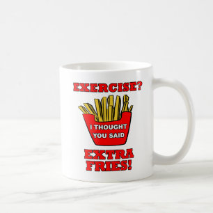 Extra Fries Funny Mug Kaffeetasse