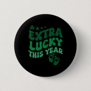 Extra Glückliche Schwangerschaftsankündigung St. P Button