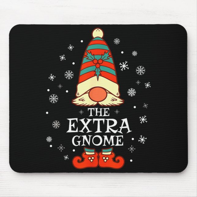 Extra Gnome Xmas Family Christmas  Mousepad (Vorne)