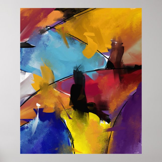 Extra Grand Model "Abstract 1412" Poster (Vorne)