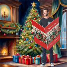 Extra große CHRISTMAS-Karte mit eigenem Text