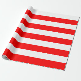 Extra große Rot- und Weißstreifenpapiere Geschenkpapier