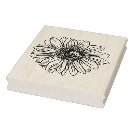 Extra große Sonnenblumenblüte Blütenblüte botanisc Gummistempel