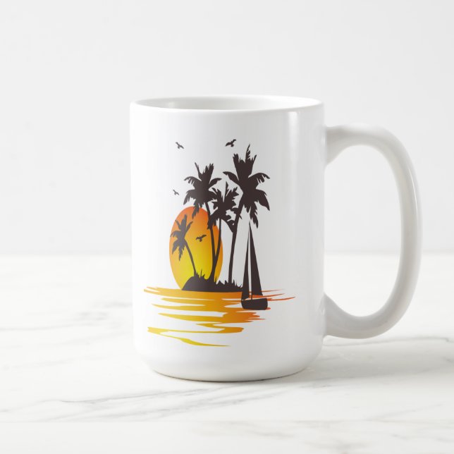 Extra große Tasse mit schöner Aussicht (Rechts)