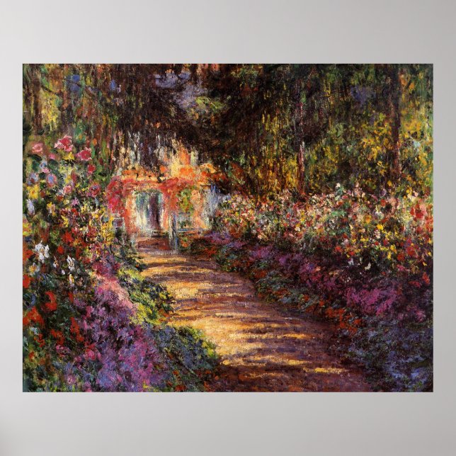 Extra großer Weg im Monet's Garden Poster (Vorne)