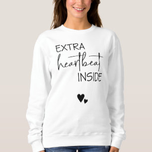 Extra Herzschlag innen Sweatshirt