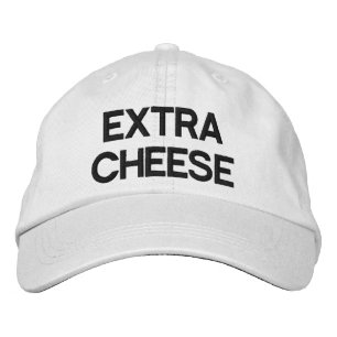 Extra Käse bestickter Hut