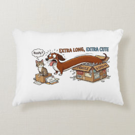 Extra langer extra süßer Dachshund Dekokissen