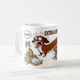 Extra langer extra süßer Dachshund Kaffeetasse
