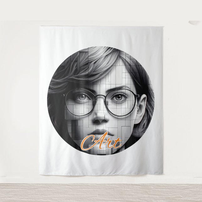 Extra-Large-Band (88"x104") Wandteppich (Vorderseite)