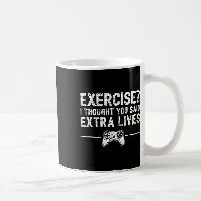 Extra Leben Lustiger Videospiel-Controller Retro-S Kaffeetasse (Rechts)