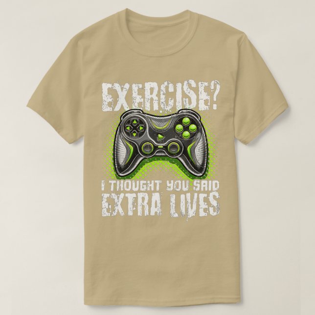 Extra Lives Funny Video Game Controller Retro Boy T-Shirt (Design vorne)