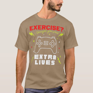 Extra Lives Funny Video Game Controller Retro  Boy T-Shirt