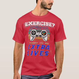Extra Lives Funny Video Game Controller Retro Boy T-Shirt