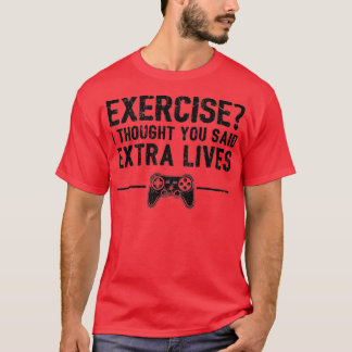 Extra Lives Funny Video Game Controller Retro Boy T-Shirt
